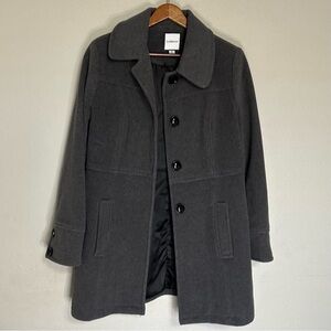Craft & Barrow Women’s Gray Wool Pea Coat size M